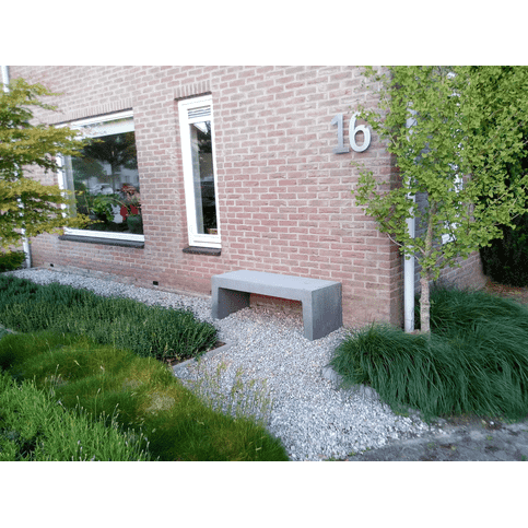 Tuinbank beton 120 cm licht antraciet