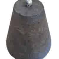 Betonpoer conisch 37 cm antraciet