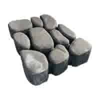 Waterdoorlatende Klimata-tegel 60x40x10 cm donkergrijs