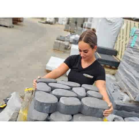 Waterdoorlatende Klimata-tegel 60x40x10 cm donkergrijs