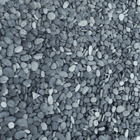 Beach pebbles 8/16 mm zwart zak 20 kg