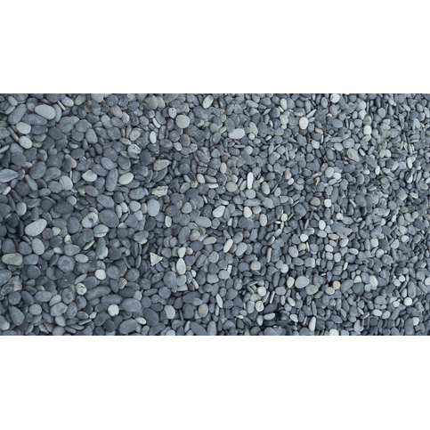 Beach pebbles 8/16 mm zwart zak 20 kg