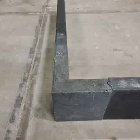 Betonband hoekstuk 6x20x25/25 cm antraciet