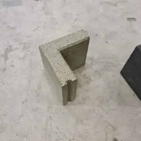 Opsluitband hoekstuk 5x15x15/15 cm grijs
