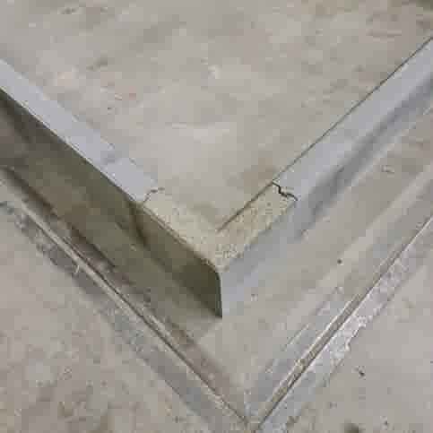 Opsluitband hoekstuk 5x15x15/15 cm grijs