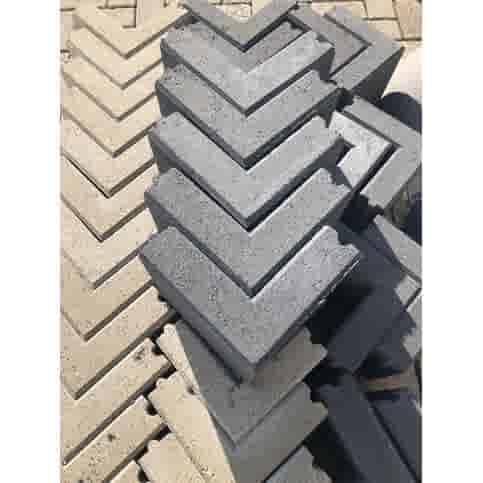 Opsluitband hoekstuk 5x15x15/15 cm grijs