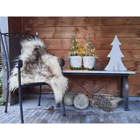 Kerstboom grijs beton 48 cm