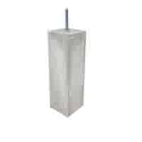 Betonpoer 19x19 en 50 cm hoog grijs M16