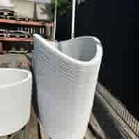 Betonnen 3D print ovale bloembak 110x160xH100 cm