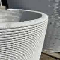 Betonnen 3D print bloembak rond 100x120xH60 cm