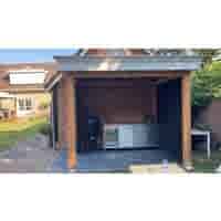 Betonpoer 15x15 en 50 cm hoog grijs M16