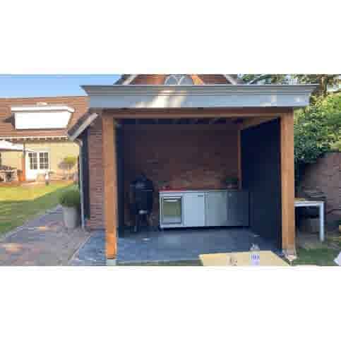 Betonpoer 15x15 en 50 cm hoog grijs M16