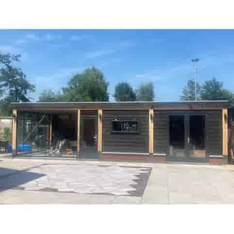Betonpoer 20x20 en 100 cm hoog antraciet