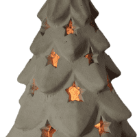 Betonnen Kerstboom H 34 cm