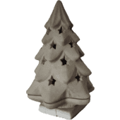 Betonnen Kerstboom met voet H 42 cm