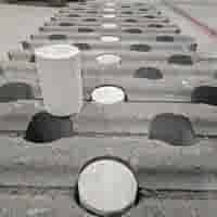 Markeringsdoppen Wit beton Markeringsdoppen Wit beton