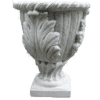 Decoratieve bloempot met bloempatronen