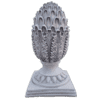 Elegante beton ananas finial met bladuitstraling 48 cm