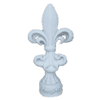 Elegant witte fleur-de-lis ornament 48 cm