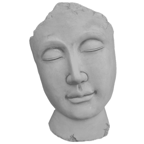 Betonnen gezicht beeld groot 101 cm