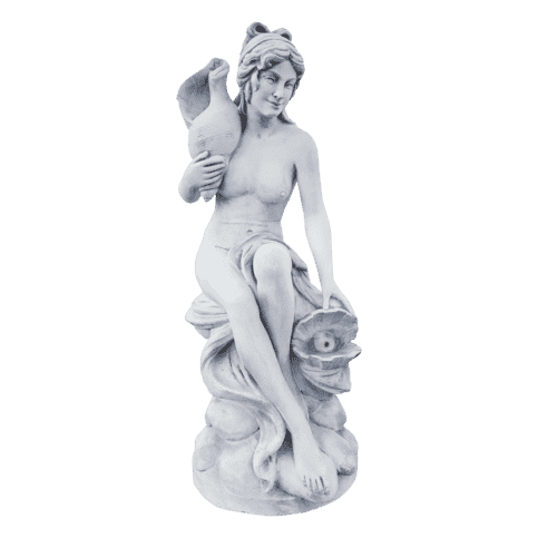 Elegante vrouw met schelpen 125 cm