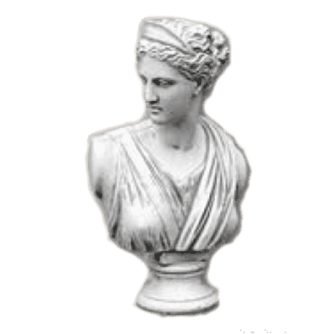 Borstbeeld Claudia H52 cm