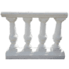 Elegante witte balustrade reling