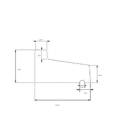 Raamdorpel beton 17x6/4 cm