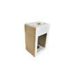 Betonpoer 25x31 en 50 cm hoog grijs M10
