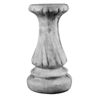 Pilaartje rond gedraaid H34 cm
