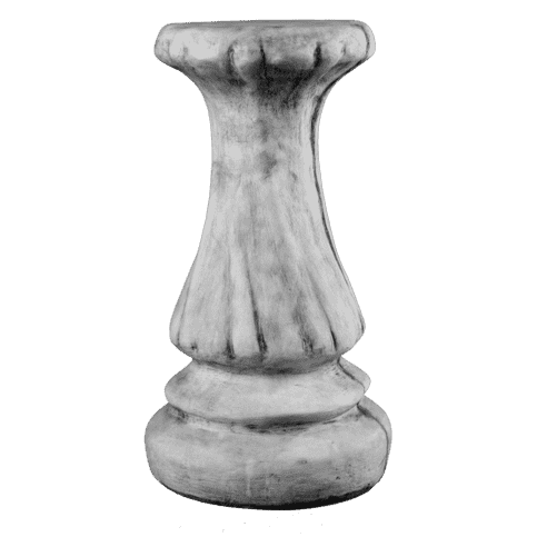 Pilaartje rond gedraaid H34 cm