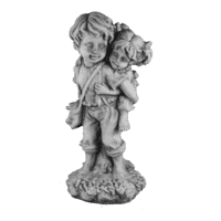 Jongen meisje op rug H50 cm