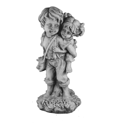 Jongen meisje op rug H50 cm