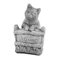Welkom poes H36 cm