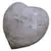 Hart met tekst 17x15 cm