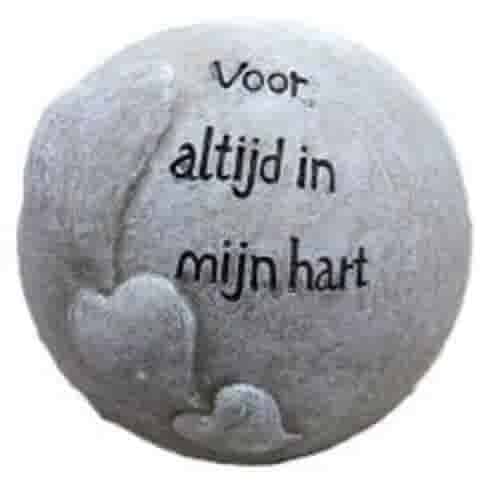 Bol met tekst Ø12 cm