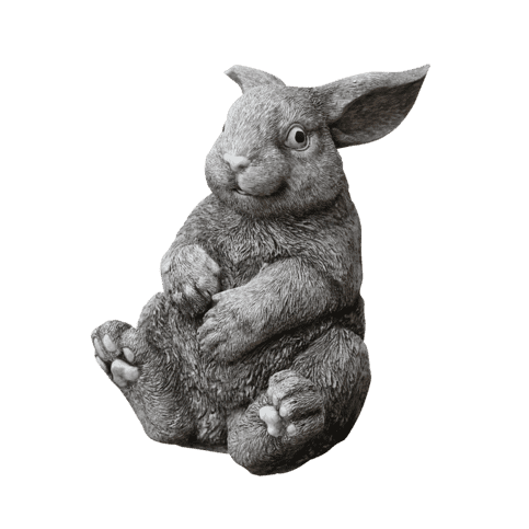 Konijn zittend 18 cm