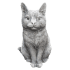 Poes zittend H30 cm