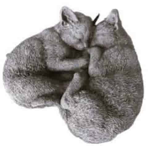 Slapende katten H14 cm