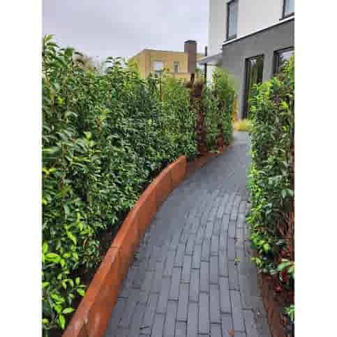 L element 40 cm hoog en 50 cm breed roestbruin