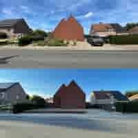 L element 40 cm hoog en 50 cm breed roestbruin