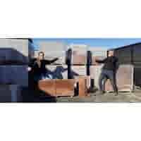 L element 50 cm hoog en 50 cm breed roestbruin