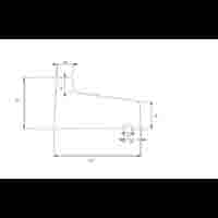 Raamdorpel beton 11x8/4 cm