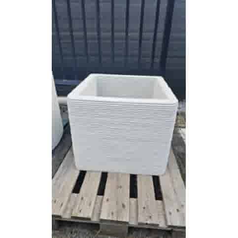 Betonnen 3D print bloembak vierkant 50x50x50 cm