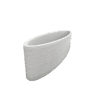 Betonnen 3D print bloembak ovaal 237x60xH50 cm
