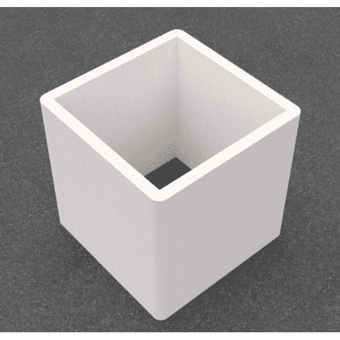 Betonnen 3D print bloembak vierkant 100x100xH100 cm