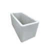 Betonnen 3D print bloembak rechthoek 100x50xH50 cm