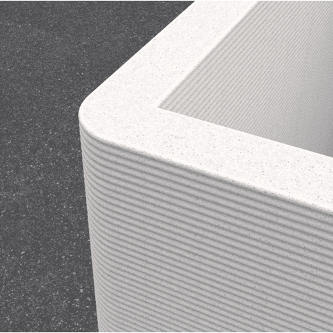 Betonnen 3D print bloembak rechthoek 100x50xH50 cm