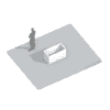 Betonnen plantenbak  op maat 3D geprint
