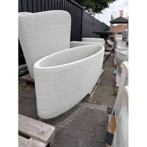 Betonnen plantenbak  op maat 3D geprint